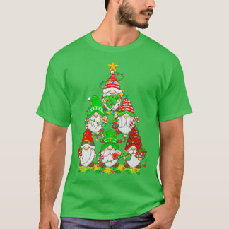 T-shirt Gnomes de Noël Funny Family Pajamas Gnome Christ