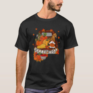 T-shirt Gnomes de récolte citrouilles Bonjour Automne Hall