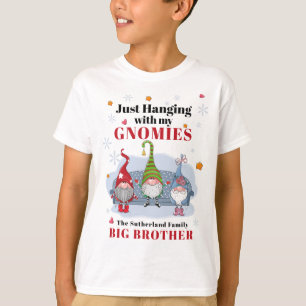 T-shirt Gnomes de vacances de Noël tenue assortie pour la