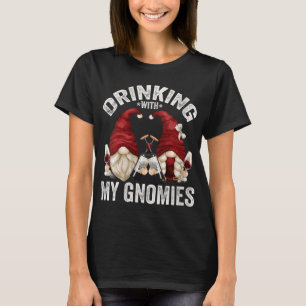 T-shirt Gnomes De Vins Mets Aime Boire Avec Mes Gnomies Fu