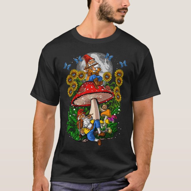T-shirt Gnomes des champignons de forêt (Devant)