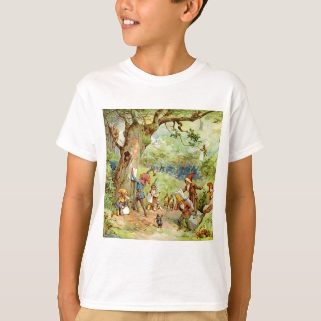 T-shirt Gnomes, elfes et fées dans la Forêt Magique (Devant)