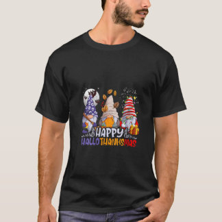 T-shirt Gnomes HalloThanksMas pour femmes Halloween Thanks
