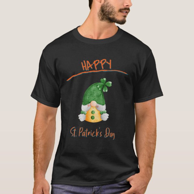 T-shirt Gnomes Happy St. Patrick's Day Funny Sarcastique (Devant)