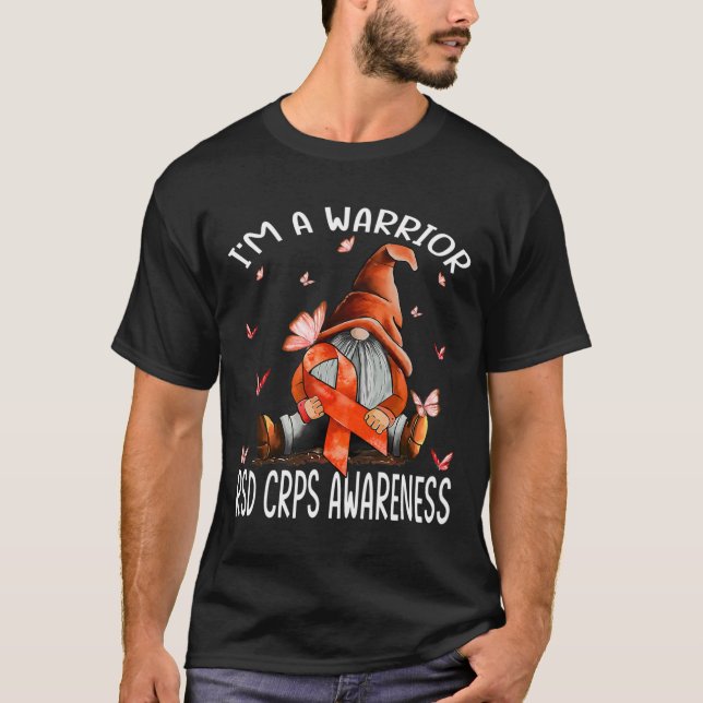 T-shirt Gnomes I'm A Warrior Rsd Crps Sensibilisation Papi (Devant)