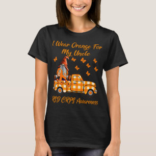 T-shirt Gnomes Je Porte Orange Pour Mon Oncle RSD CRPS
