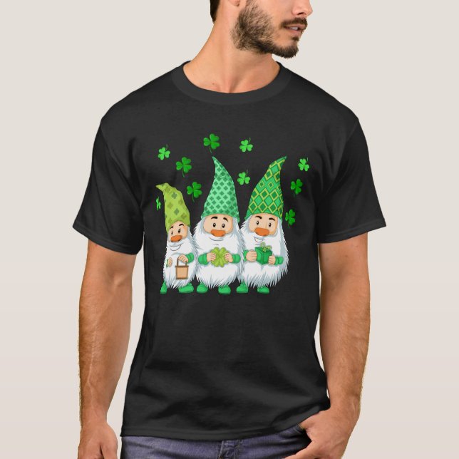T-shirt Gnomes Jour de la Saint Patrick (Devant)