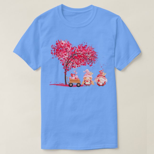 T-shirt Gnomes mignons Coeurs d'amour Joyeux Valentines Jo (Design devant)