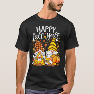 T-shirt Gnomes mignons Couple Avec Épice Citrouille Chute