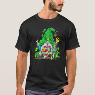 T-shirt Gnomes mignons de sensibilisation à l'autisme Sham