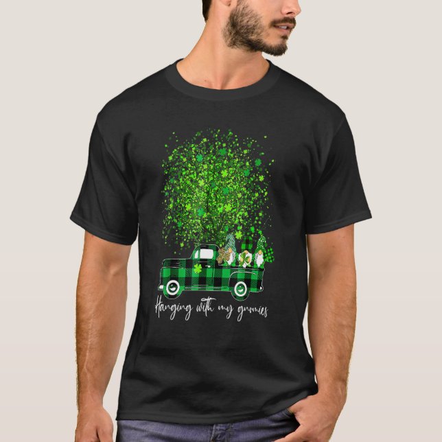 T-shirt Gnomes mignons Hanter Avec Mes Gnomies Riding Gree (Devant)