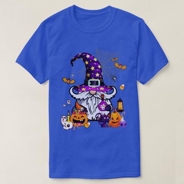 T-shirt Gnomes mignons Joyeux Halloween Automne Candy Corn (Design devant)
