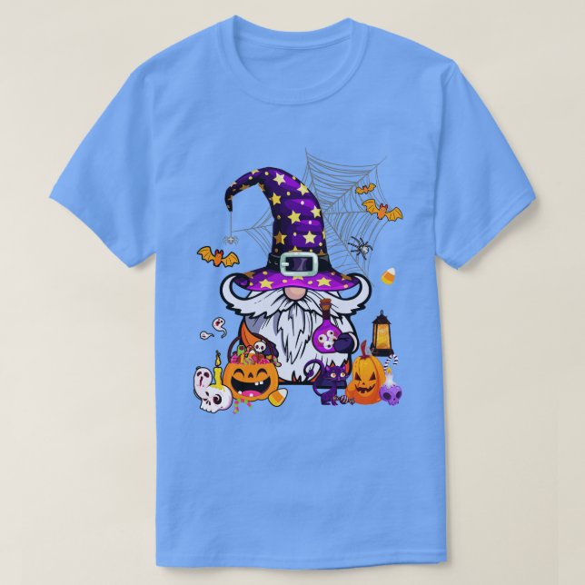 T-shirt Gnomes mignons Joyeux Halloween Automne Candy Corn (Design devant)