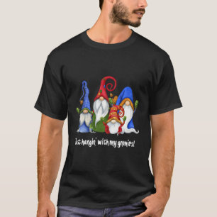 T-shirt Gnomes Nains Juste Panser Avec Mes Gnomes