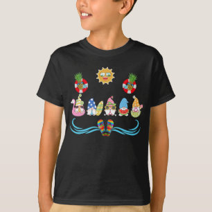 T-shirt Gnomes Noël En Juillet Été Drôle Costume Cadeau