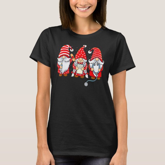 T-shirt Gnomes Nurse Valentine Day Stethoscope Valentines  (Devant)
