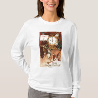 Gnomes Partying autour d'une horloge