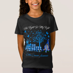 T-Shirt Gnomes Son combat est mon combat Colon Cancer Laur