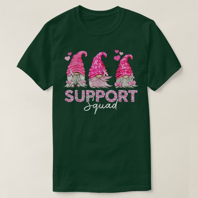 T-shirt Gnomies amusantes Soutien Squad Cancer du sein Pri (Design devant)