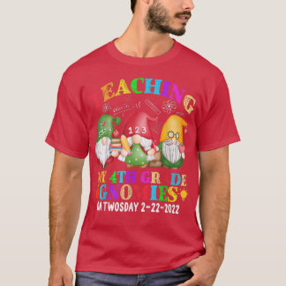 T-shirt Gnomies Enseigner Ma 4e Année Le Jour 2222022 F