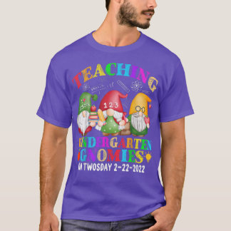 T-shirt Gnomies Enseigner Maternelle Le Jour 2222022 F