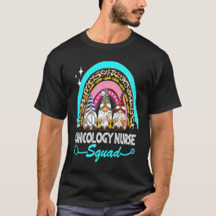 T-shirt Gnomies Infirmière en Oncologie Stéthoscope Léopar