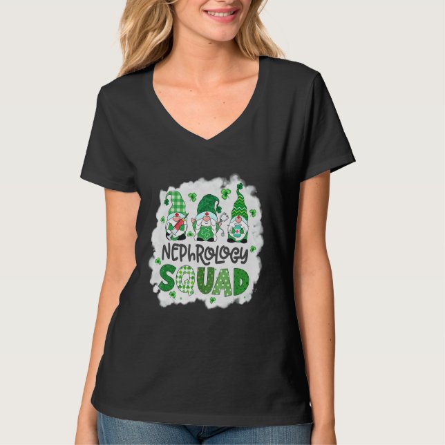 T-shirt Gnomies Jour de la Saint Patrick de l'équipe de né (Devant)