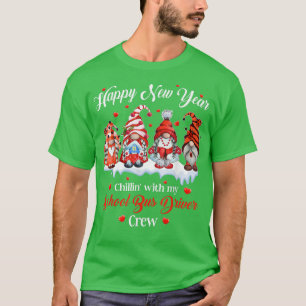 T-shirt Gnomies Nouvel An Accroché Avec Mon Conducteur De