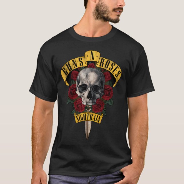 T-shirt Gnr Guns N Rosessimple Gnr Guns Et Rosesdrôle Gnr (Devant)