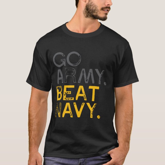 T-shirt Go Army Beat Navy (Devant)