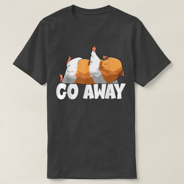 T-shirt Go Away Guinea Pig  (Design devant)