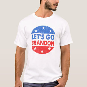 T-shirt Go Brandon'S Retro Style Vintage Lets Go Bra