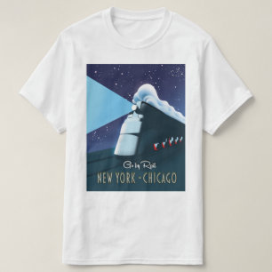 T-shirt "Go by rail" New York - Chicago
