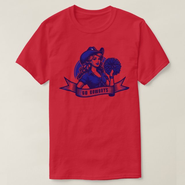 T-shirt Go Cowboys (Design devant)