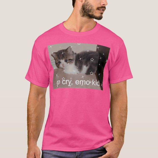 T-shirt Go Cry Emo Kid (Devant)