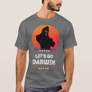 T-shirt Go Darwin USA Drapeau Vintage Bigfoot Sasquatch