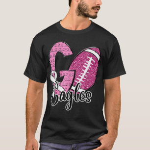 T-shirt Go Eagles École Sport Ventilateur Esprit Cancer du