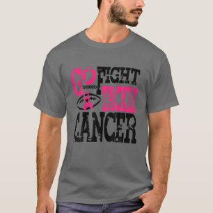 T-shirt Go Fight Tacker Cancer Pink Ribbon Football Seast
