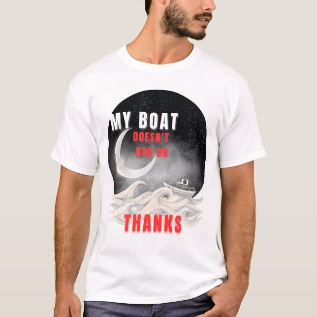 T-shirt Go ghost Go bold. "Mon Bateau. Mes règles.T-shirt (Devant)