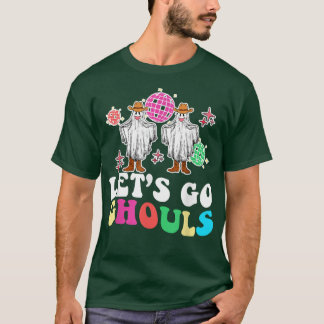 T-shirt Go Ghouls Disco Ball Ghost Halloween Éffrayant