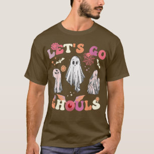 T-shirt Go Ghouls Halloween Chemise Retro Super Fantôme
