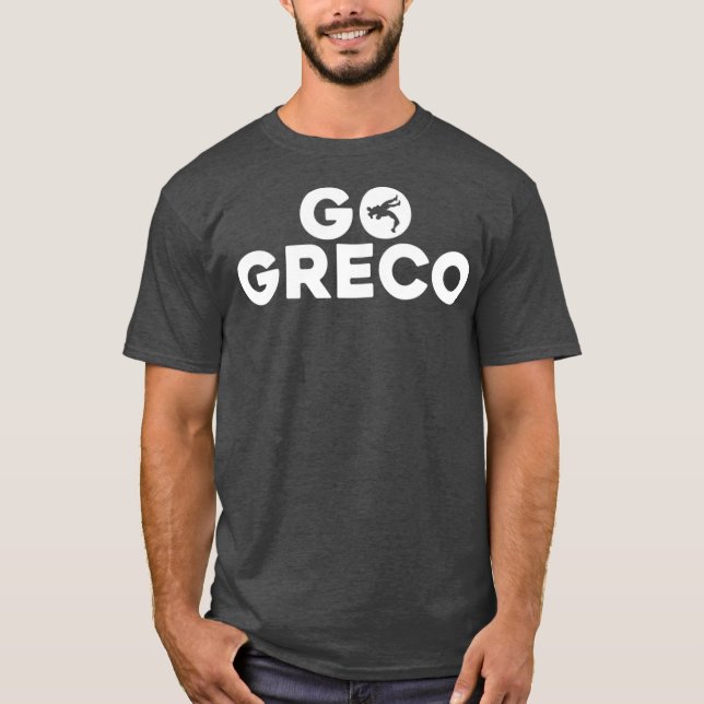 T-shirt Go Greco Greco Lutte de lutteur romaine (Devant)