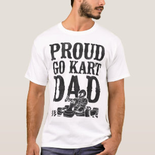 T-shirt Go Kart Proud Go Kart Papa Papa Vintage