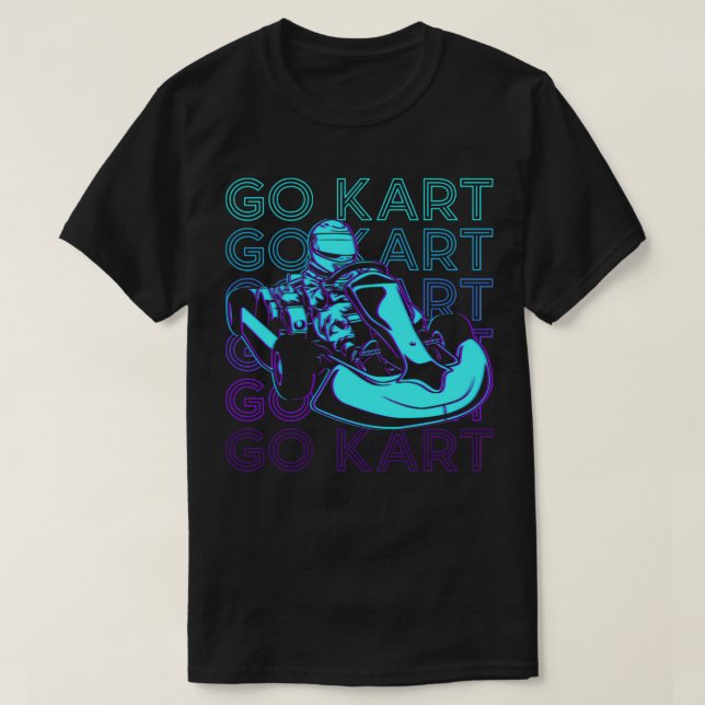 T-shirt Go Kart Racing Go Kart Racer Retro (Design devant)