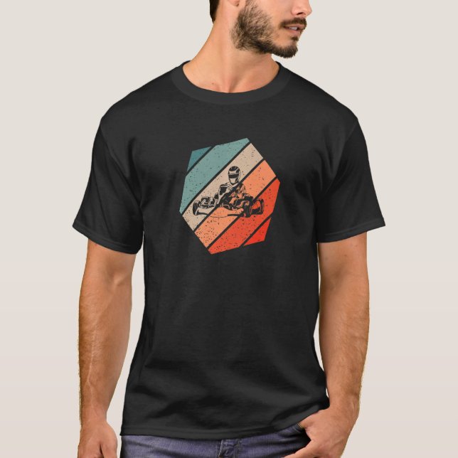T-shirt Go Kart Retro Style Vintage 2 (Devant)
