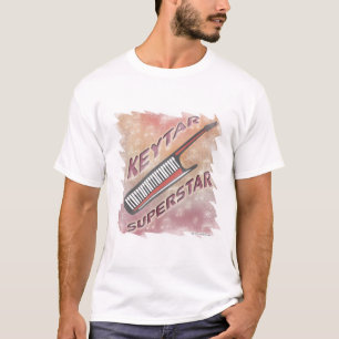 T-shirt Go Keytar Superstar Retro Music Vidéos amusantes