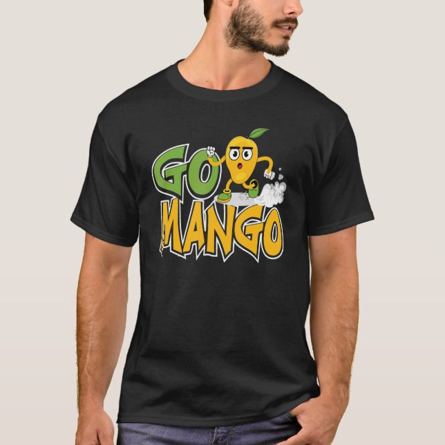 T-shirt Go Mangoes Fruit   Women Mangoes Love (Devant)
