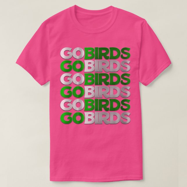 T-shirt GO OISEAUX Chrome Chant (Design devant)