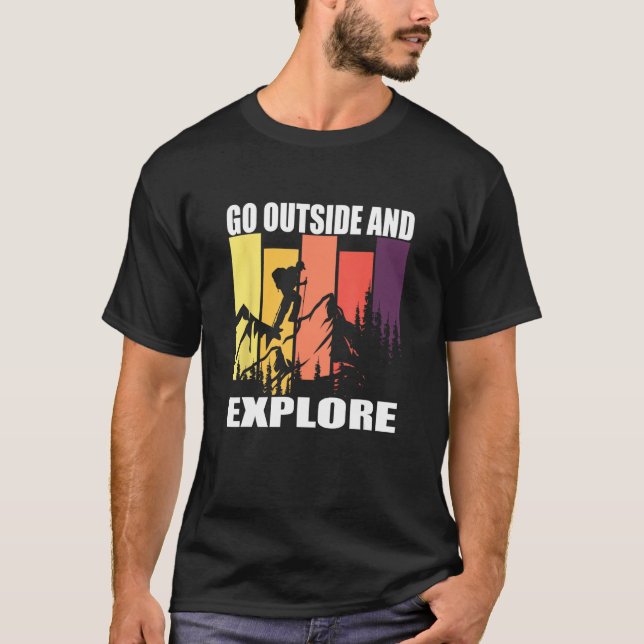 T-shirt Go Outside and Explore (Devant)