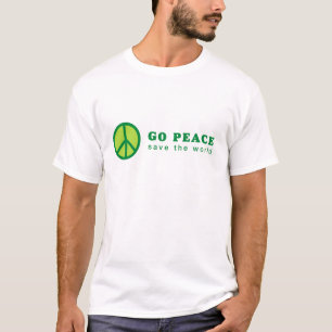 T-shirt Go Peace (Vert)